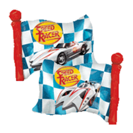 Balloon Foil Super Shape Speed Racer Flag