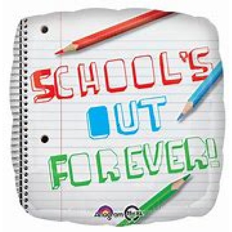 Balloon Foil 18 Inch School's Out Forever