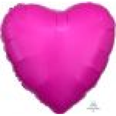 Balloon Foil 19 Inch Heart Metallic Bubble Gum