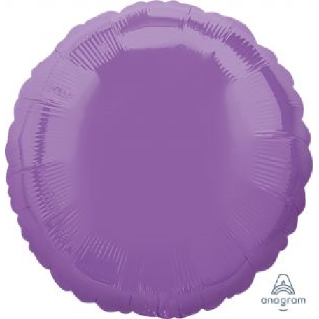 Balloon Foil 19 Inch Circle Metallic Lilac