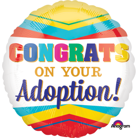 Balloon Foil 18 Inch Congrats on your Adoption