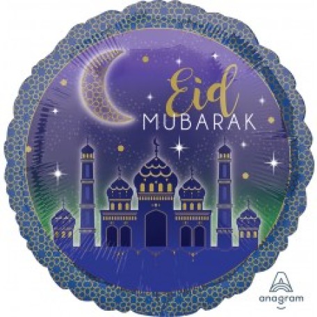 Balloon Foil 18 Inch Eid Mubarak