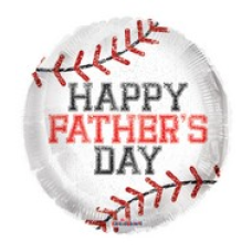 Balloon Foil 18 Inch Fathers Day Baseball