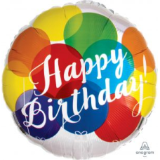 Balloon Foil 18 Inch Happy Birthday Balloons