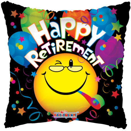 Balloon Foil 18 Inch Happy Retirement Emoji