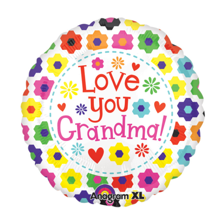 Balloon Foil 18 Inch Love You Grandma