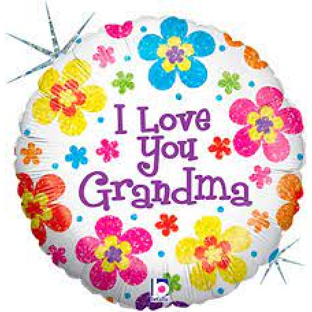 Balloon Foil 18 Inch I Love You Grandma