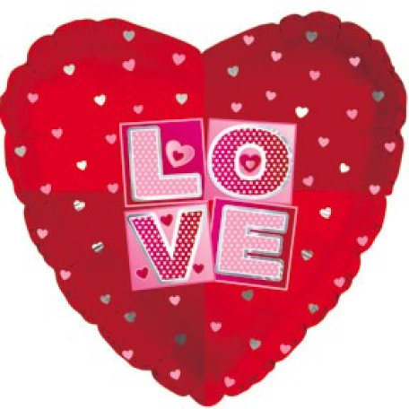 Balloon Foil 18 Inch Love Heart