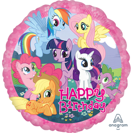 Balloon Foil 18 Inch My Little Pony Happy Birthday