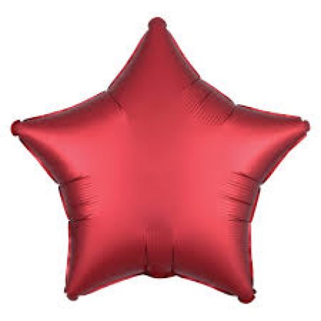 Balloon Foil 19 Inch Star Satin Luxe Sangria