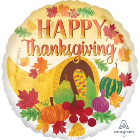 Balloon Foil 18 Inch Happy Thanksgiving