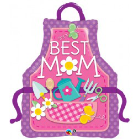 Balloon Foil Super Shape Best Mom Apron