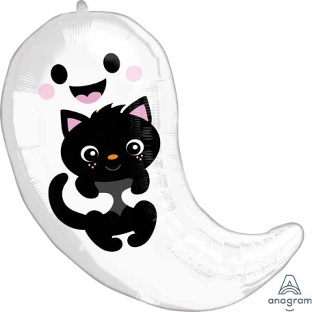 Balloon Foil 18 Inch Ghost & Kitty Cuties