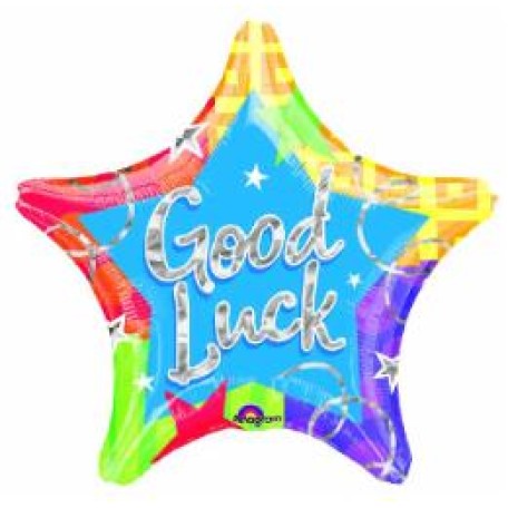 Balloon Foil 18 Inch Good Luck Blitz Star