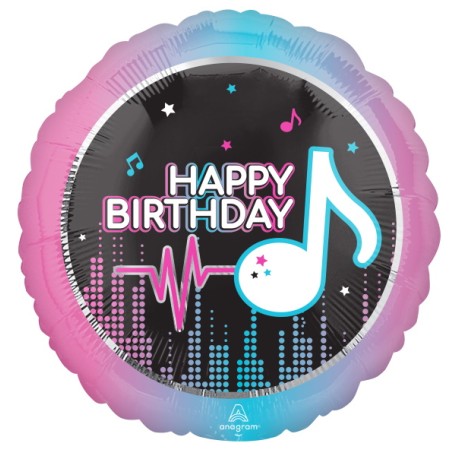 Balloon Foil 18 Inch Happy Birthday Music