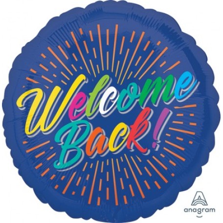 Balloon Foil 18 Inch Welcome Back Burst