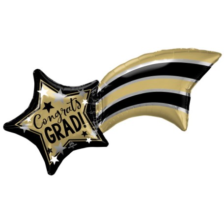 Balloon Foil Super Shape Congrats Grad Shooting Star