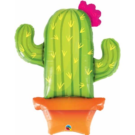 Balloon Foil Super Shape Potted Cactus