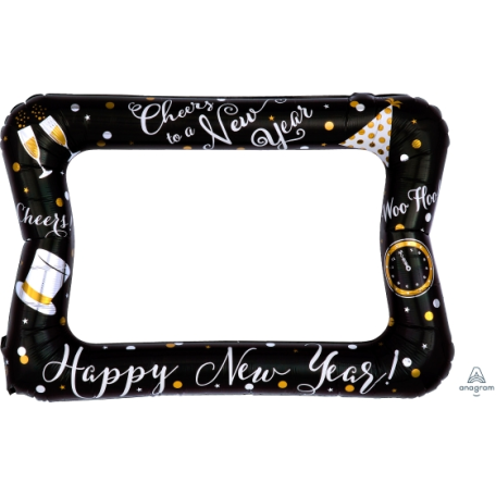 Balloon Foil 18 Inch New Years Selfie Frame