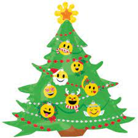 Balloon Foil Super Shape Emoticon Christmas Tree