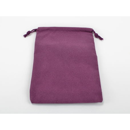 SUEDECLOTH DICE BAG - LARGE PURPLE