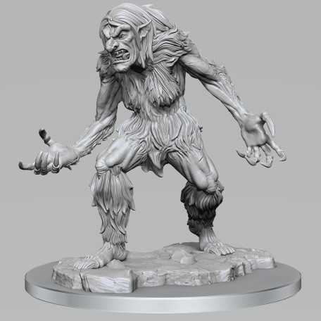 DND Unpainted Paint Night Kit Ice Troll